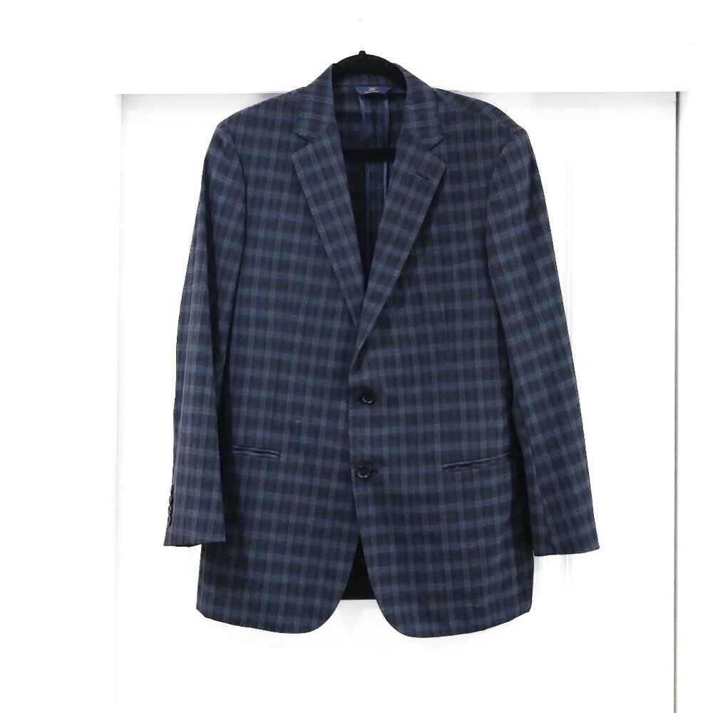 Brooks Brothers 346 Regent Fit Size 40R Blue Plaid